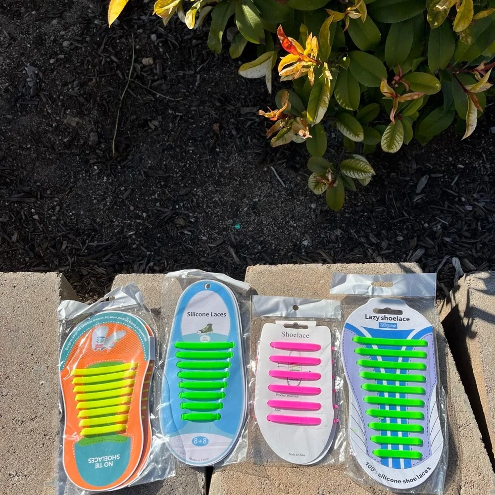 Adult No tie shoelaces. 4 pks - Picture 2 of 2